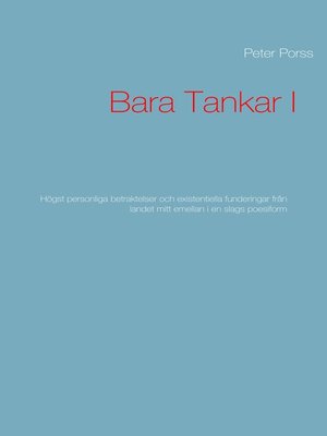 cover image of Bara Tankar I